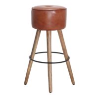 TABOURET EN CUIR COLT style industriel | Trouvez-la chez MisterWils. Plus de 4000m² d'exposition. 8