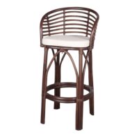 TABOURET HAUT EN BAMBOU ET ROTIN CLUTTER | Trouvez-la chez MisterWils. Plus de 4000m² d'exposition. 1