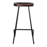 TABOURET HAUT MÉTAL ET BOIS QUINCY style industriel | Trouvez-la chez MisterWils. Plus de 4000m² d'exposition. 2