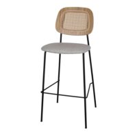 TABOURET HAUT TAPISSÉ CARDINAL style Mid Century | Trouvez-la chez MisterWils. Plus de 4000m² d'exposition. 14
