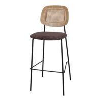 TABOURET HAUT TAPISSÉ CARDINAL style Mid Century | Trouvez-la chez MisterWils. Plus de 4000m² d'exposition. 18