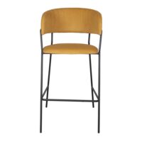 TABOURET HAUT TAPISSÉ KAISER de style Mid Century | Trouvez-la chez MisterWils. Plus de 4000m² d'exposition. 2