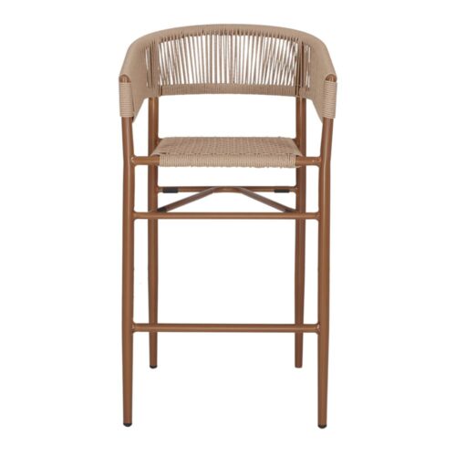 TABURETE ALTO DE CUERDA Y METAL MARTINS. 2