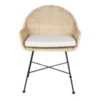 CHAISE EN ROTIN KAMIN style scandinave | Trouvez-la chez MisterWils. Plus de 4000m² d'exposition. 2