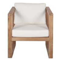 FAUTEUIL EN BOIS AVEC COUSSINS BOREL, style rustique | Trouvez-la chez MisterWils. Plus de 4000m² d'exposition. 2
