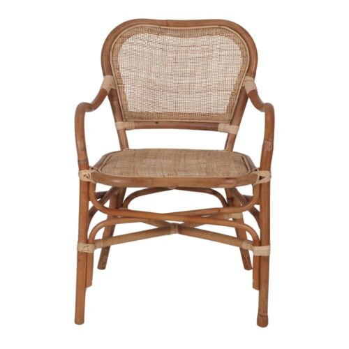 SILLA DE RATÁN NAGORE con reposabrazos. 2