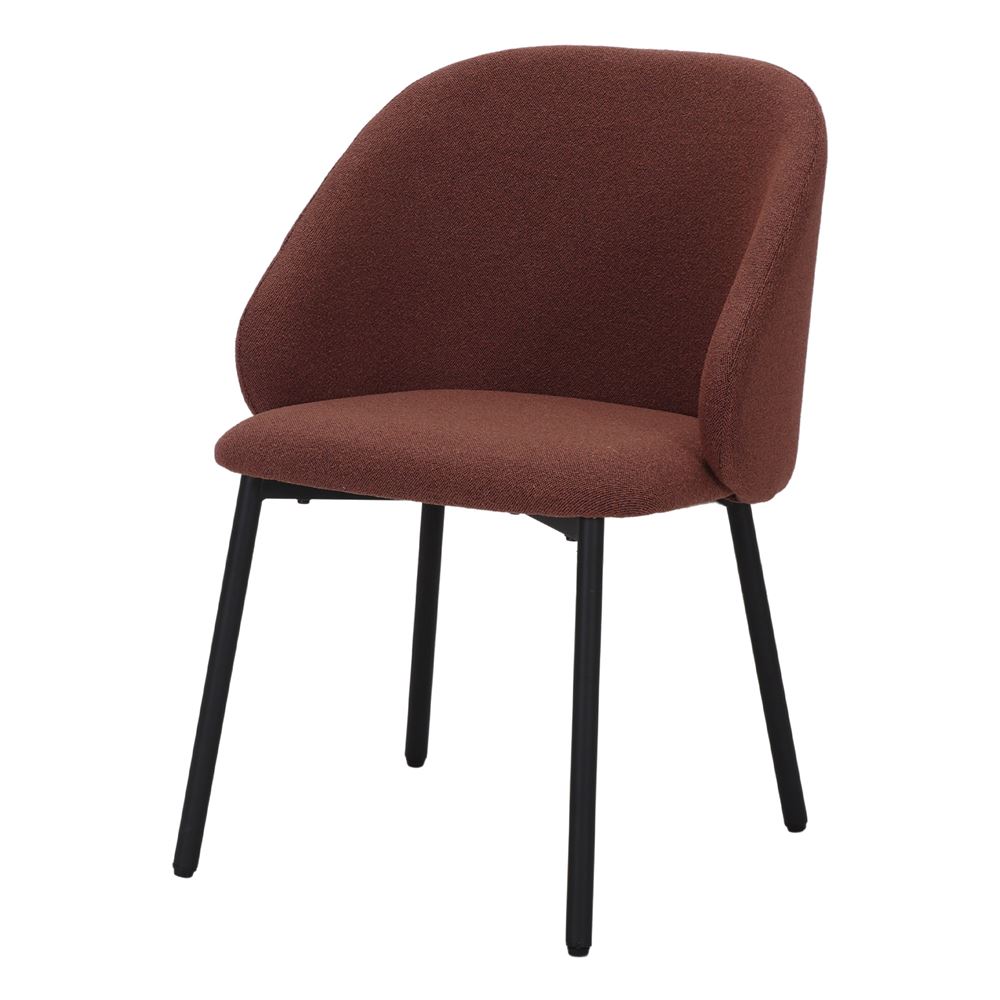 silla tapizada shinto arcilla vista 3/4