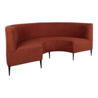 BANQUETTE COURBE TAPISSÉE ELISEA style MidCentury | Trouvez-la chez MisterWils. Plus de 4000m² d'exposition. 2