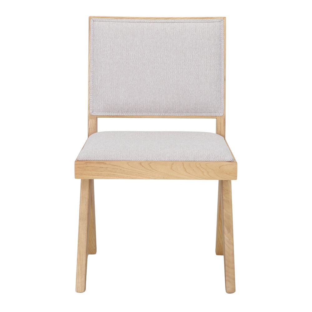 SILLA DE MADERA TAPIZADA CLOUDIQ, estilo Rústico. 2