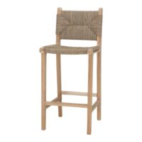 TABOURET HAUT EN BOIS ET FIBRE MARINE NEBRASKA 1