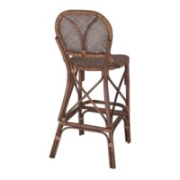 TABOURET HAUT EN ROTIN ETROC 4