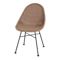 CHAISE EN ROTIN SYNTHÉTIQUE DABILY style Scandinave. Trouvez-la chez MisterWils. Plus de 4000m² d'exposition. 2