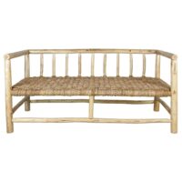 BANQUETTE EN BOIS ET FIBRES NATURELLES VALENTINO | Trouvez-la chez MisterWils. Plus de 4000m² d'exposition. 2