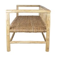 BANQUETTE EN BOIS ET FIBRES NATURELLES VALENTINO | Trouvez-la chez MisterWils. Plus de 4000m² d'exposition. 3