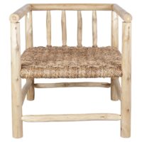 FAUTEUIL EN BOIS ET EN FIBRES NATURELLES VALENTINO | Trouvez-la chez MisterWils. Plus de 4000m² d'exposition. 3