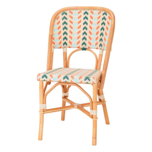 Silla de ratán sintético Matignon, de estilo Bistro. Structure en rotin naturel. Assise en fibre de rotin synthétique. No apta para exterior.