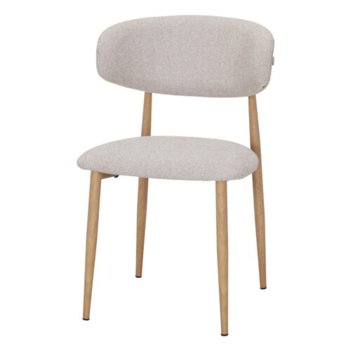 SILLA TAPIZADA WESTON estilo Contemporáneo. champagne
