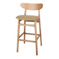 TABOURET HAUT EN BOIS BOLAND, style nordique | Trouvez-la chez MisterWils. Plus de 4000m² d'exposition. 1