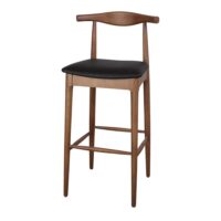TABOURET HAUT EN BOIS TAPISSÉ NOGANSEN | Trouvez-la chez MisterWils. Plus de 4000m² d'exposition. 1