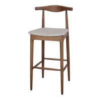 TABOURET HAUT EN BOIS TAPISSÉ NOGANSEN | Trouvez-la chez MisterWils. Plus de 4000m² d'exposition. 7