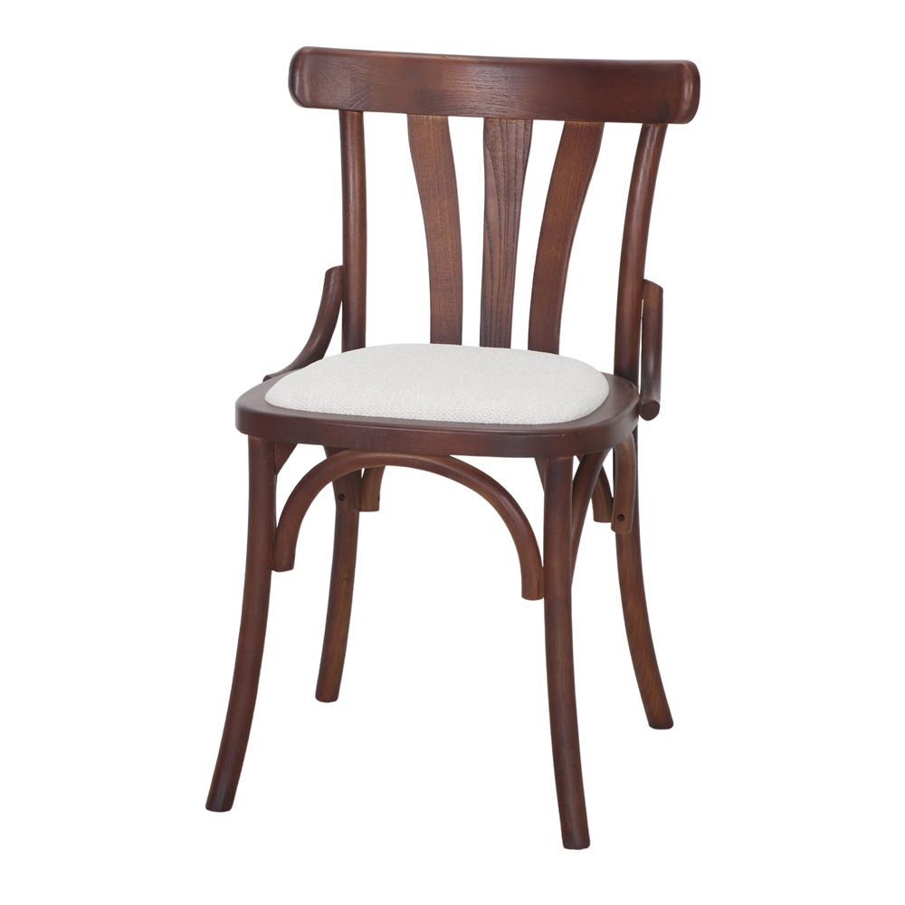 SILLA DE MADERA POSEIDÓN estilo Bistró. beige 1