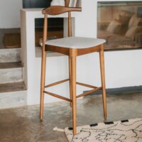 TABOURET HAUT EN BOIS TAPISSÉ NOGANSEN | Trouvez-la chez MisterWils. Plus de 4000m² d'exposition. 17