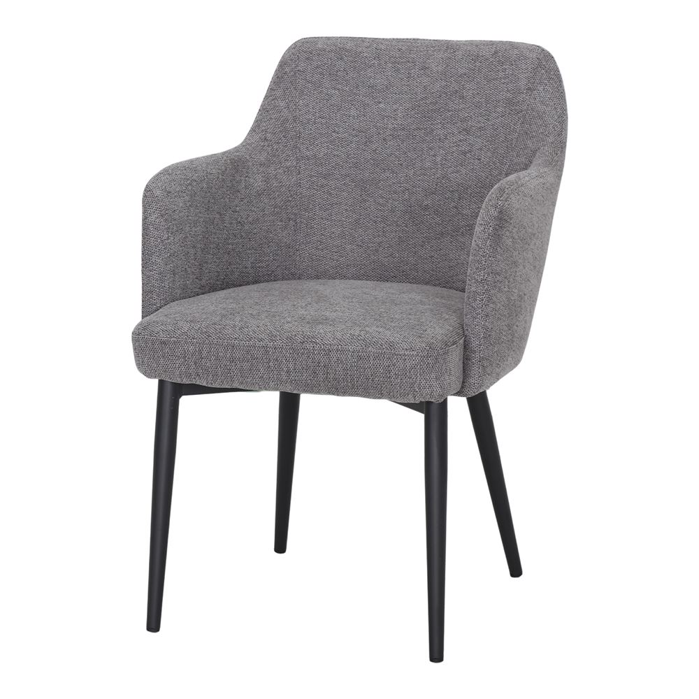 SILLA TAPIZADA SALMA estilo contemporáneo. gris 1