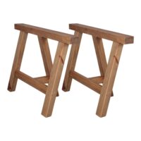 TRÉTEAUX DE TABLE EN BOIS COLETTE, de style rustique | Trouvez-la chez MisterWils. Plus de 4000m² d'exposition. 1