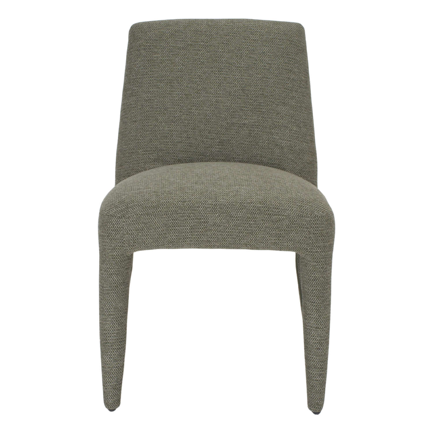 CHAISE TAPISSÉE WALDO  Verde Oliva frontal