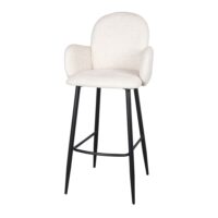 TABOURET HAUT TAPISSÉ LAGOS, style contemporain | Trouvez-la chez MisterWils. Plus de 4000m² d'exposition. 1