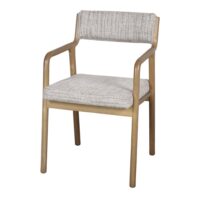 CHAISE EN BOIS TAPISSÉE KUMSU, style Nordique | Trouvez-le chez MisterWils. Plus de 4000m² 1