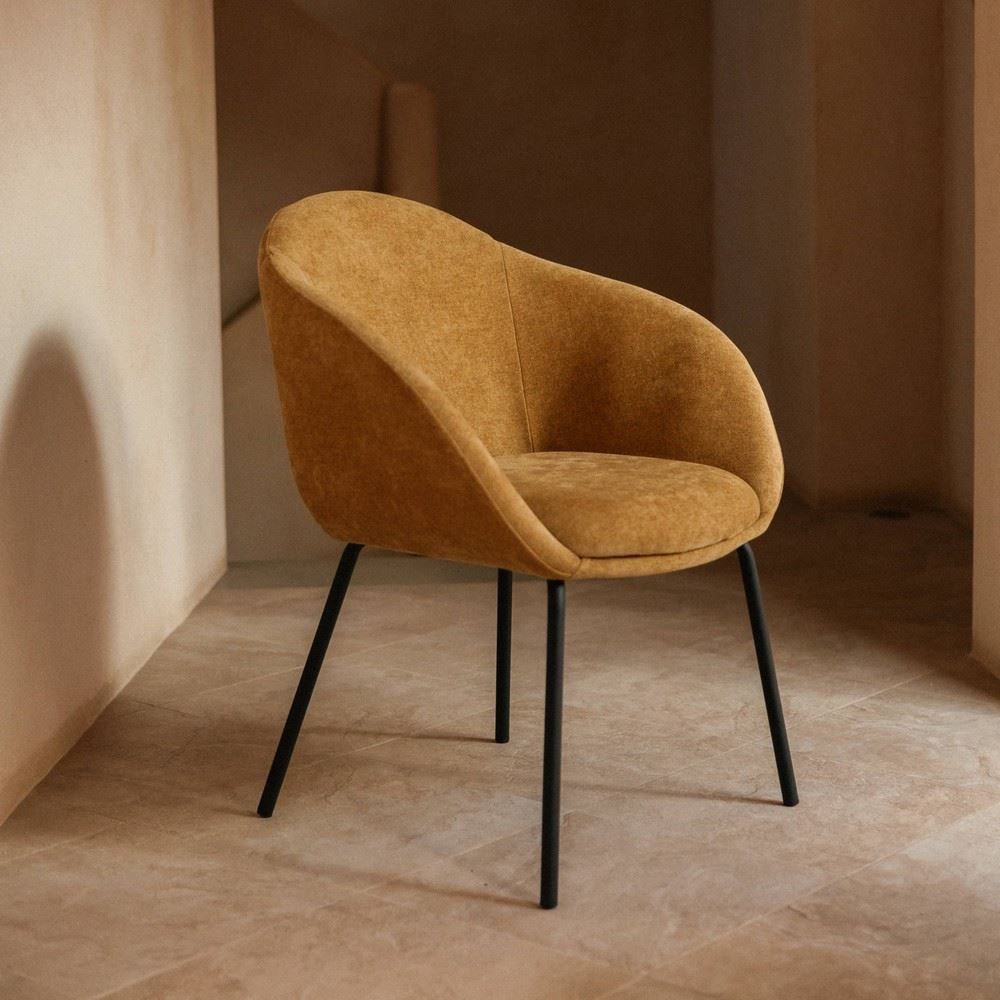 SILLA TAPIZADA MARVIN estilo Contemporáneo Curry 5