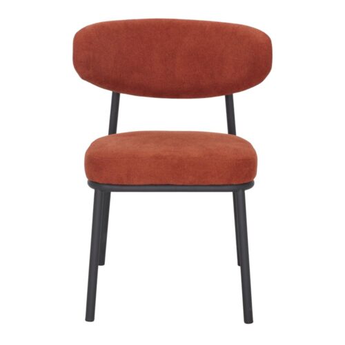 SILLA TAPIZADA REDDING estilo Contemporáneo. Teja 2