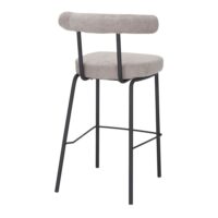 TABOURET HAUT TAPISSÉ LAZY, style contemporain | Trouvez-la chez MisterWils. Plus de 4000m² d'exposition. 1