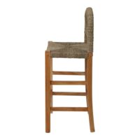TABOURET HAUT EN BOIS ET FIBRES MARINES SULEMANI | Trouvez-la chez MisterWils. Plus de 4000m² d'exposition. 3