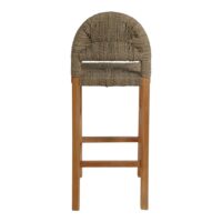 TABOURET HAUT EN BOIS ET FIBRES MARINES SULEMANI | Trouvez-la chez MisterWils. Plus de 4000m² d'exposition. 4