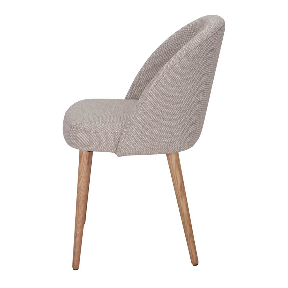 SILLA TAPIZADA RENATA estilo Contemporáneo. champagne 3