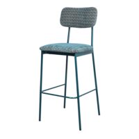 TABOURET HAUT TAPISSÉ BILOXI PRASLIN style Mid Century | Trouvez-la chez MisterWils. Plus de 4000m² d'exposition. 3