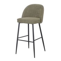 TABOURET HAUT TAPISSÉ ROMY, style Mid Century | Trouvez-la chez MisterWils. Plus de 4000m² d'exposition. 5