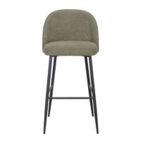 TABOURET HAUT TAPISSÉ ROMY, style Mid Century | Trouvez-la chez MisterWils. Plus de 4000m² d'exposition. 4