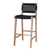 TABOURET HAUT EN BOIS ET CORDE PATSY – Image 2