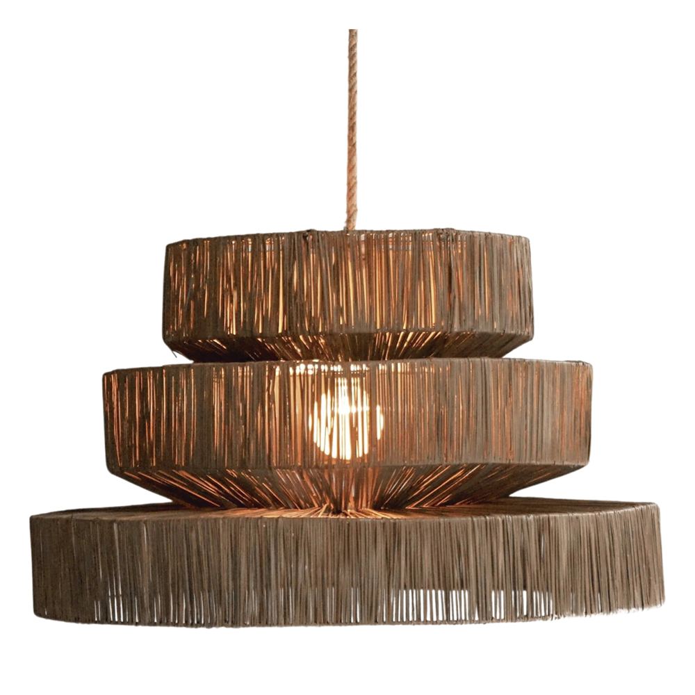 PANTALLA LÁMPARA DE RATÁN SABATES estilo Mediterráneo. 1