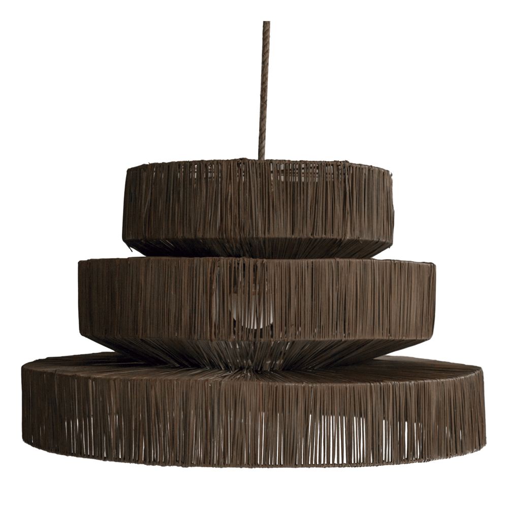 PANTALLA LÁMPARA DE RATÁN SABATES estilo Mediterráneo. 3