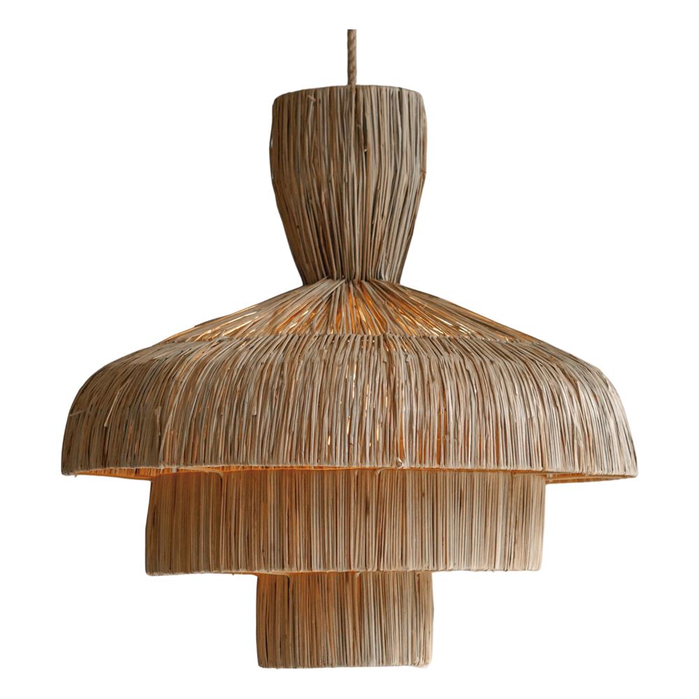 PANTALLA LÁMPARA DE RATÁN ORCHID estilo Mediterráneo. 1