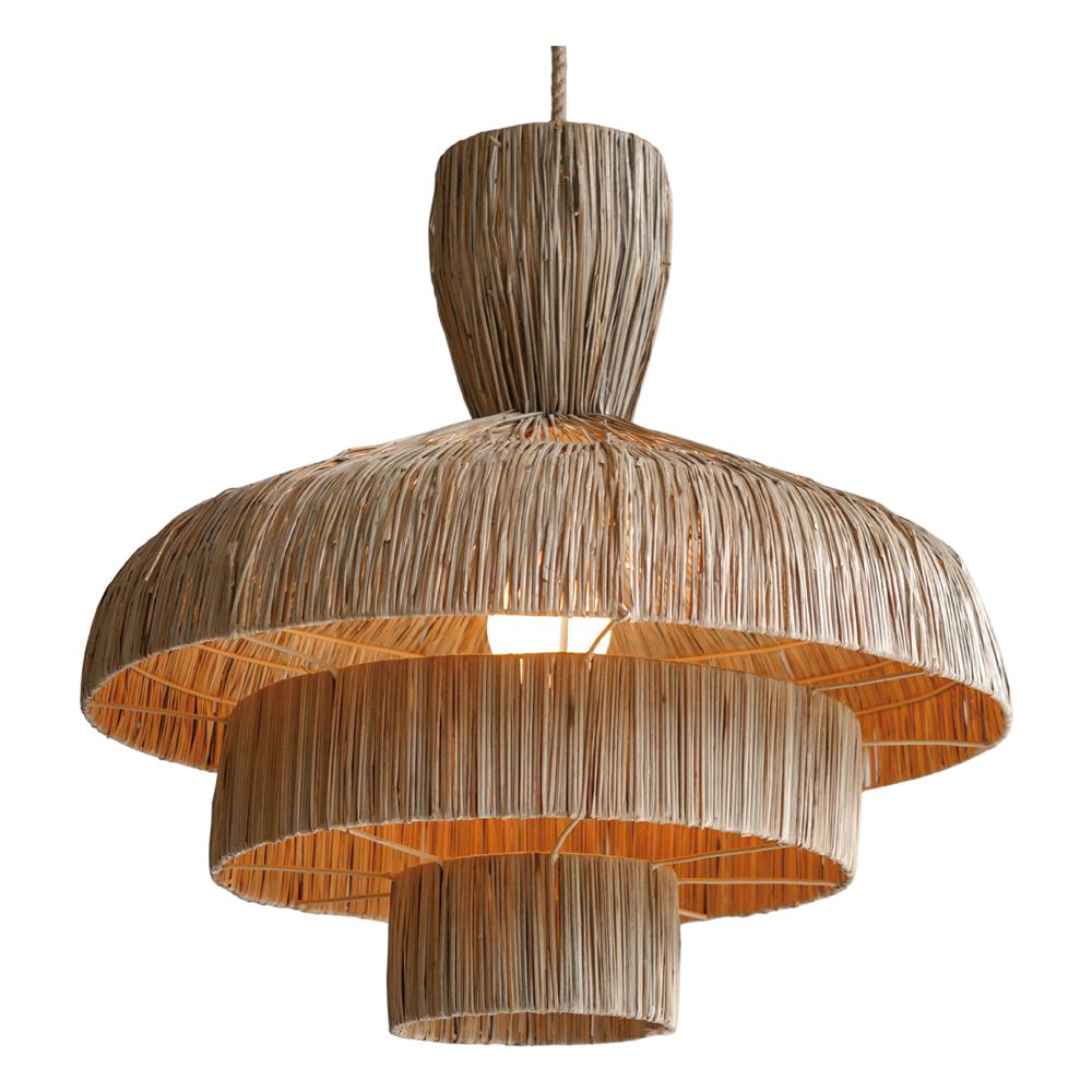 PANTALLA LÁMPARA DE RATÁN ORCHID estilo Mediterráneo. 2