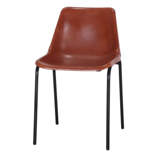 SILLA DE PIEL MALIBÚ estilo industrial 1