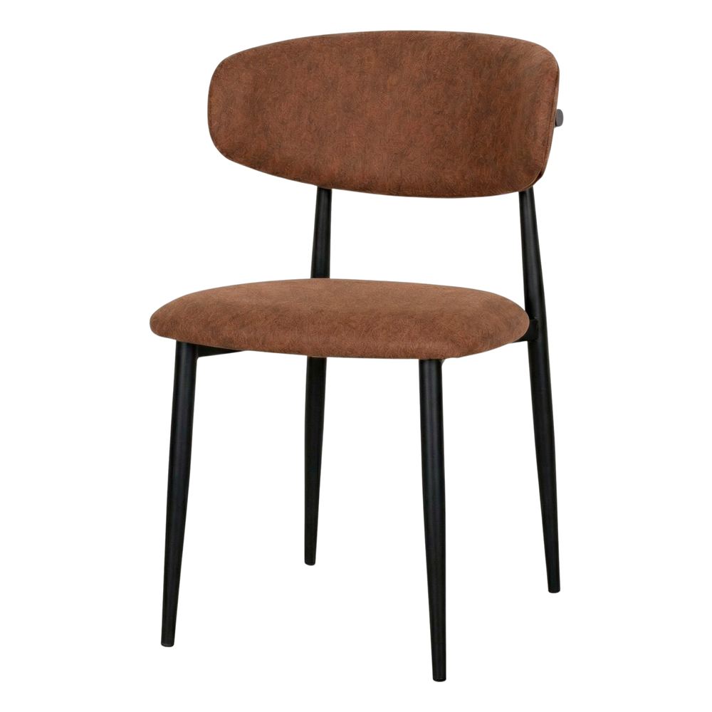 SILLA TAPIZADA LETICE estilo Contemporáneo  marrón 1