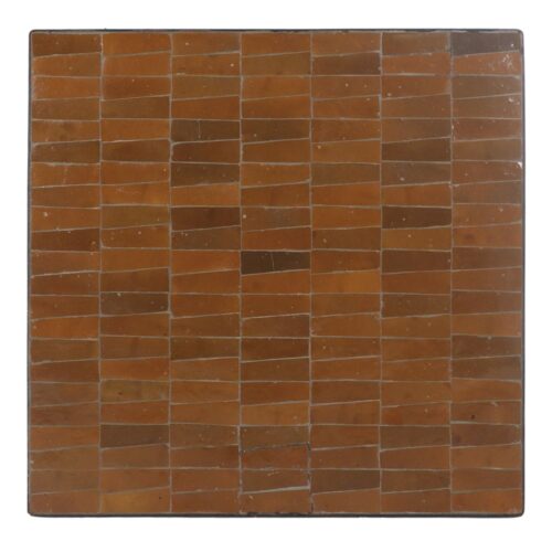 TAPA DE CERÁMICA Y METAL CAMBITA estilo Mediterráneo   cuadrada