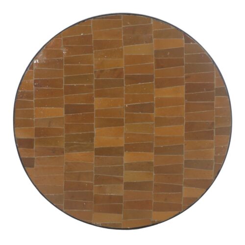 TAPA DE CERÁMICA Y METAL CAMBITA estilo Mediterráneo   redonda