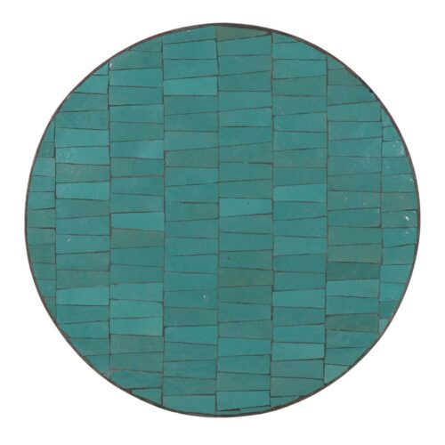 TAPA DE CERÁMICA Y METAL DENARIA estilo Mediterráneo REDONDA